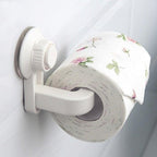 Toilet Paper Holder Super Storage Suction Cup Wall Mount Removable Rack Suction Cup Toilet Paper Holder  Wall Mount Plastic Tissue Roll Dispenser For Bathroom And Kitchen Stevvex