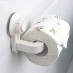 Toilet Paper Holder Super Storage Suction Cup Wall Mount Removable Rack Suction Cup Toilet Paper Holder  Wall Mount Plastic Tissue Roll Dispenser For Bathroom And Kitchen Stevvex