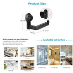 Toilet Paper Holder Super Storage Suction Cup Wall Mount Removable Rack Suction Cup Toilet Paper Holder  Wall Mount Plastic Tissue Roll Dispenser For Bathroom And Kitchen Stevvex
