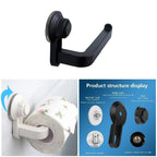Toilet Paper Holder Super Storage Suction Cup Wall Mount Removable Rack Suction Cup Toilet Paper Holder  Wall Mount Plastic Tissue Roll Dispenser For Bathroom And Kitchen Stevvex