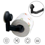 Toilet Paper Holder Super Storage Suction Cup Wall Mount Removable Rack Suction Cup Toilet Paper Holder  Wall Mount Plastic Tissue Roll Dispenser For Bathroom And Kitchen Stevvex