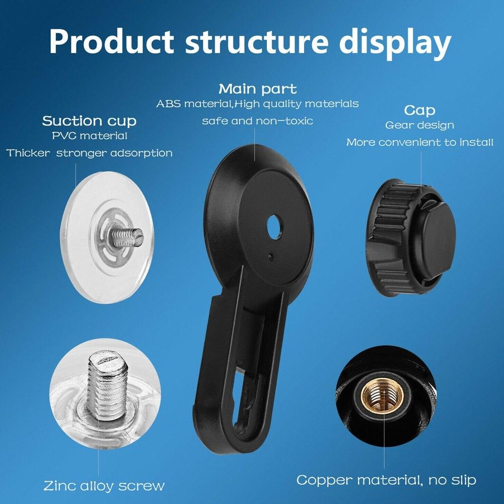 Toilet Paper Holder Super Storage Suction Cup Wall Mount Removable Rack Suction Cup Toilet Paper Holder  Wall Mount Plastic Tissue Roll Dispenser For Bathroom And Kitchen Stevvex