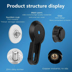 Toilet Paper Holder Super Storage Suction Cup Wall Mount Removable Rack Suction Cup Toilet Paper Holder  Wall Mount Plastic Tissue Roll Dispenser For Bathroom And Kitchen Stevvex