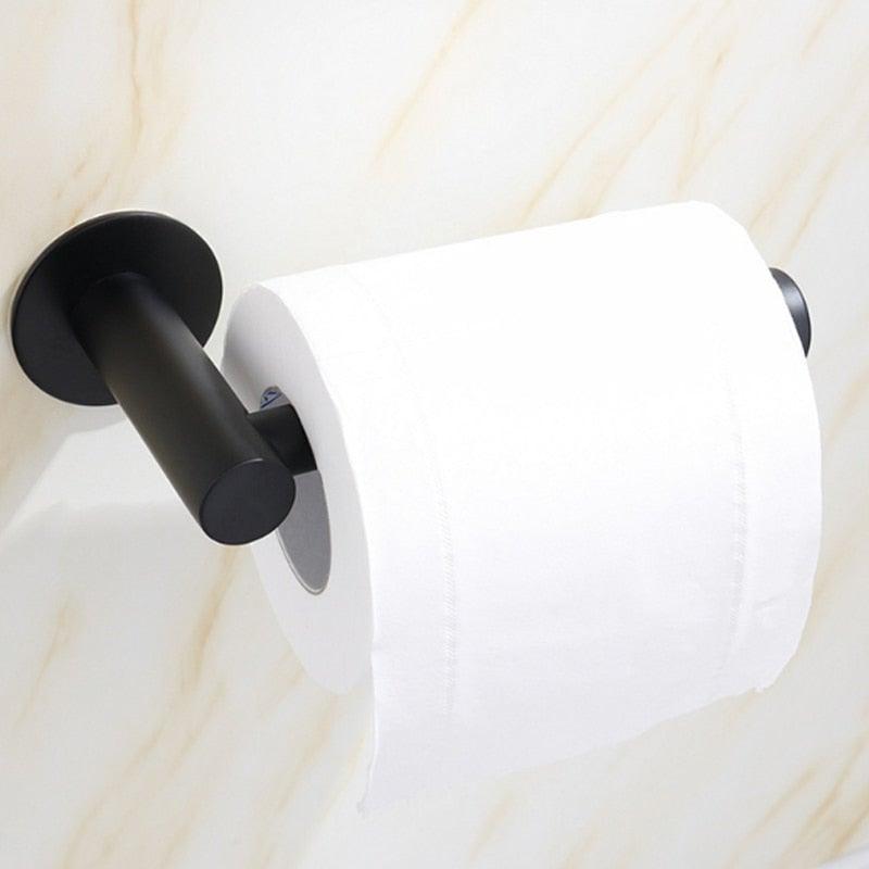 Toilet Wall Mount Toilet Paper Holder Stainless Steel Bathroom Kitchen Roll Paper Accessory Tissue Towel Accessories  Holders Modern Paper Roll Holder Wall Mount Tissue Roll Rack Stevvex