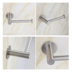 Toilet Wall Mount Toilet Paper Holder Stainless Steel Bathroom Kitchen Roll Paper Accessory Tissue Towel Accessories  Holders Modern Paper Roll Holder Wall Mount Tissue Roll Rack Stevvex