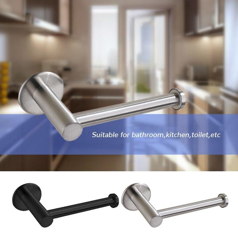 Toilet Wall Mount Toilet Paper Holder Stainless Steel Bathroom Kitchen Roll Paper Accessory Tissue Towel Accessories Holders  Tissue Roll Holders Dispenser And Hangers Wall Mounted For Bathroom  Kitchen Stainless Steel Stevvex