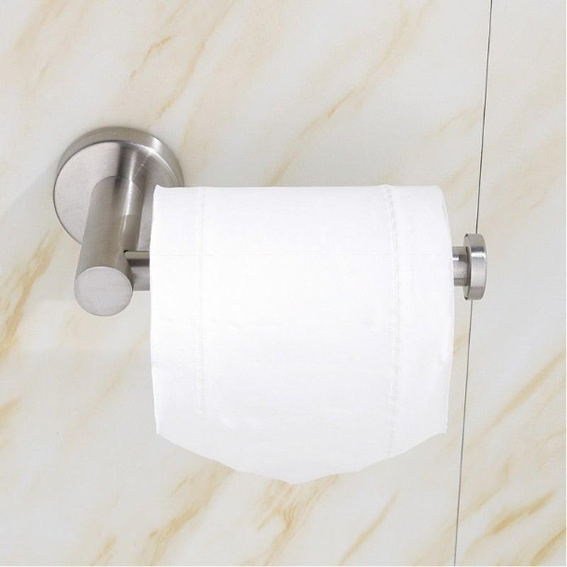 Toilet Wall Mount Toilet Paper Holder Stainless Steel Bathroom Kitchen Roll Paper Accessory Tissue Towel Accessories Holders  Tissue Roll Holders Dispenser And Hangers Wall Mounted For Bathroom  Kitchen Stainless Steel Stevvex