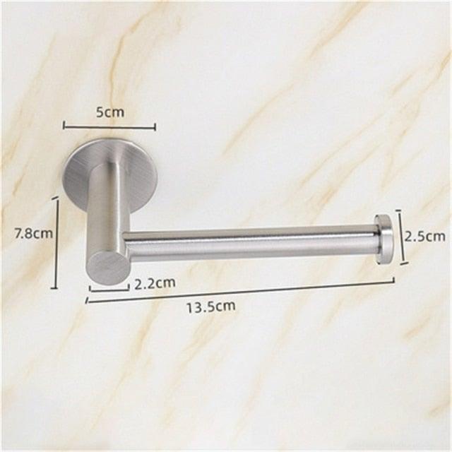 Toilet Wall Mount Toilet Paper Holder Stainless Steel Bathroom Kitchen Roll Paper Accessory Tissue Towel Accessories Holders  Tissue Roll Holders Dispenser And Hangers Wall Mounted For Bathroom  Kitchen Stainless Steel Stevvex