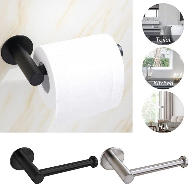 Toilet Wall Mount Toilet Paper Holder Stainless Steel Bathroom Kitchen Roll Paper Accessory Tissue Towel Accessories Holders  Tissue Roll Holders Dispenser And Hangers Wall Mounted For Bathroom  Kitchen Stainless Steel Stevvex