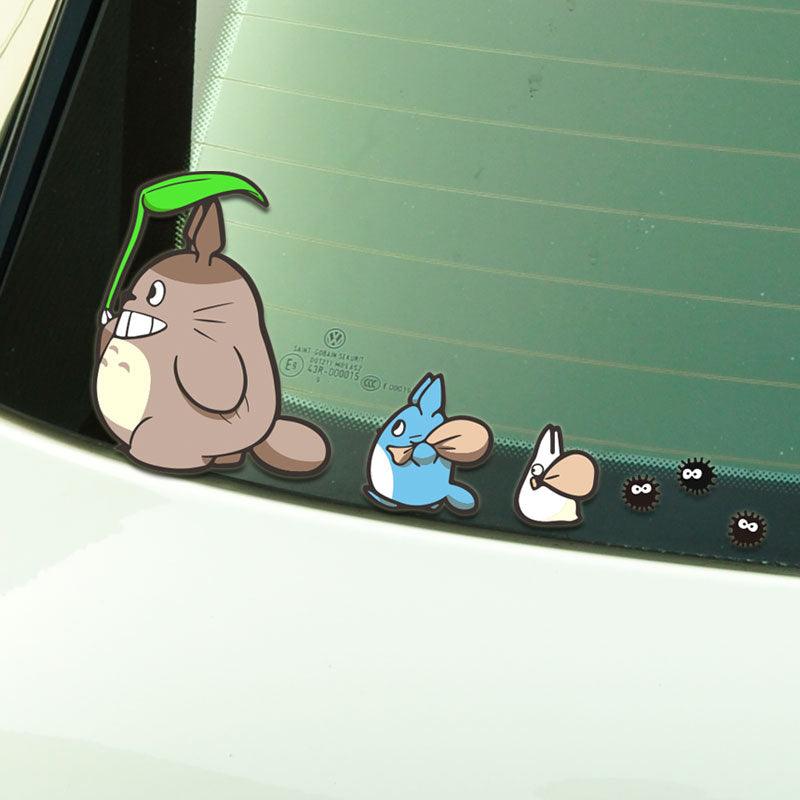 Tonari No Totoro Car Stickers Styling Car Stickers Styling Anime Comics Auto Window Decals Vinyl Windshield Accessories Auto Bumper Funny Cartoon Decal Stickers For Car 18cm*9cm Stevvex