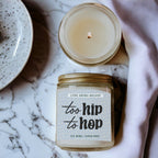 Luxury Bergamot Citrus Candle With Tobacco Flower Notes Lush Scented Jar BandsCo Straps