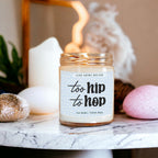 Luxury Bergamot Citrus Candle With Tobacco Flower Notes Lush Scented Jar BandsCo Straps