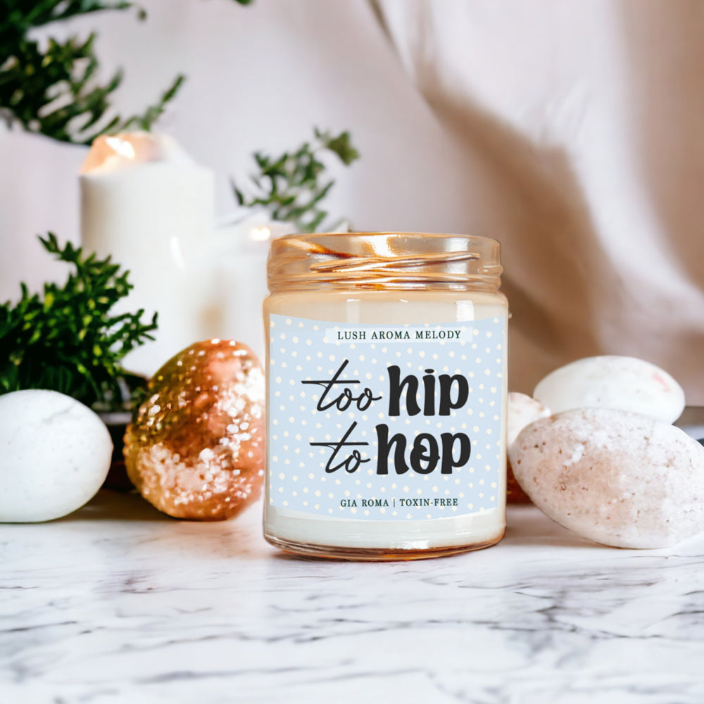 Luxury Bergamot Citrus Candle With Tobacco Flower Notes Lush Scented Jar BandsCo Straps