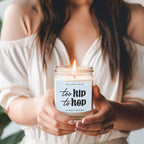 Luxury Bergamot Citrus Candle With Tobacco Flower Notes Lush Scented Jar BandsCo Straps