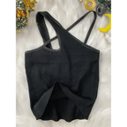 Top fashion cute women summer  cross sleeveless crop top cute fashion styles classy top