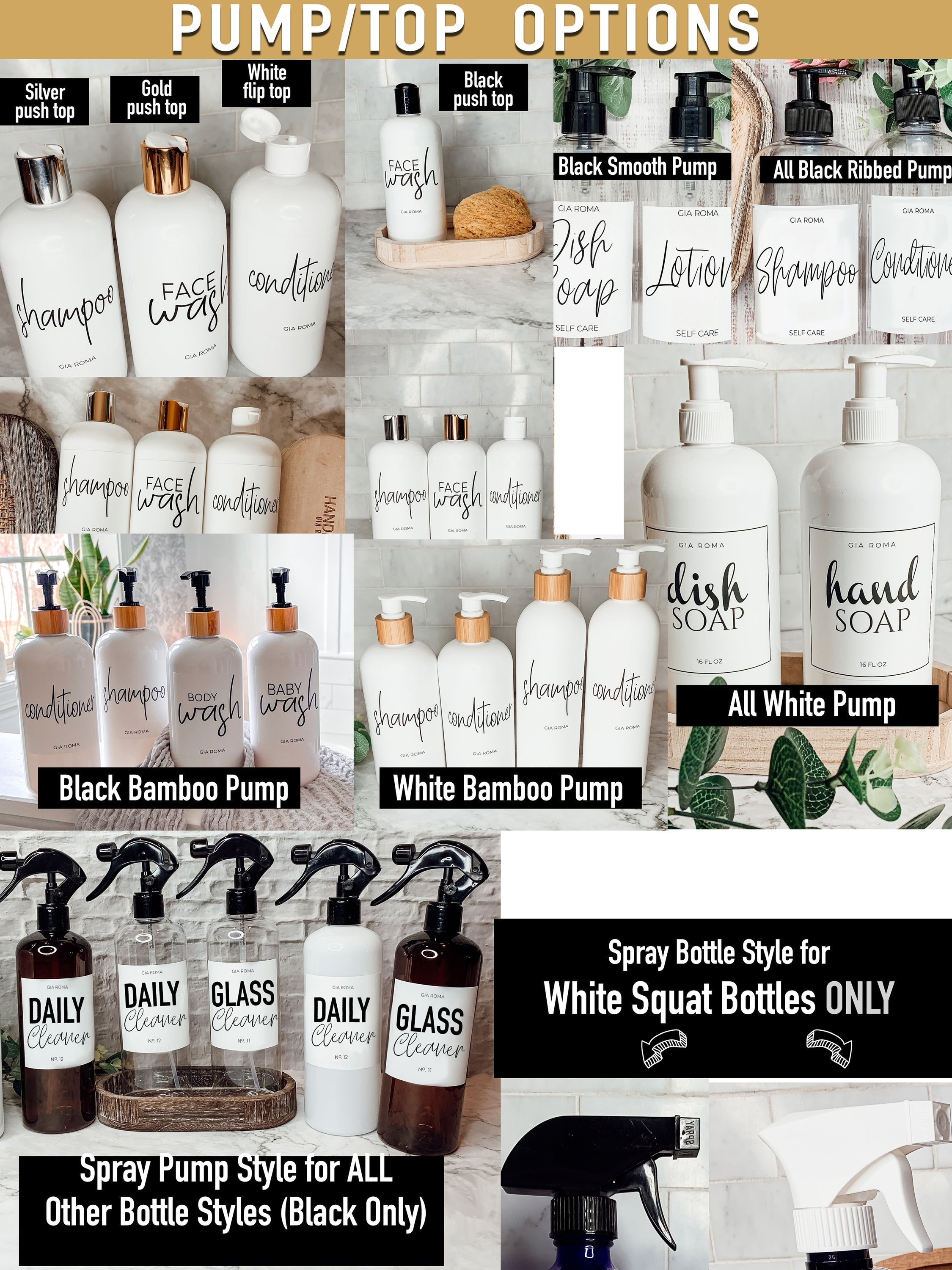16oz Amber Plastic Bottle White Label Refillable Pharmacy Container BandsCo Straps