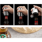 Automatic Beer Bottle Opener Magnet Beer Opener Stainless Steel Push Down Opener Wine Beer Soda Cap Opener Kitchen Accessories Stevvex