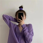 Cardigan For Women Long Sleeve Cardigan Summer Cropped Cardigan Knitted V neck Thin Ice Silk Sweaters Sunscreen Shirt Tops Stevvex