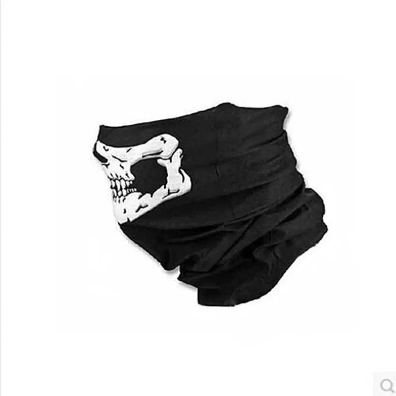 Top Quality Cycling Mask Headwear Halloween Skull Wrap Scarf Warm Washable Headband Breathable Running Bandana Outdoor Sports Equipment Stevvex