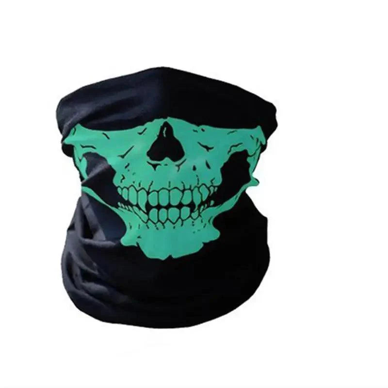 Top Quality Cycling Mask Headwear Halloween Skull Wrap Scarf Warm Washable Headband Breathable Running Bandana Outdoor Sports Equipment Stevvex