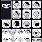 Top Quality Cycling Mask Headwear Halloween Skull Wrap Scarf Warm Washable Headband Breathable Running Bandana Outdoor Sports Equipment Stevvex