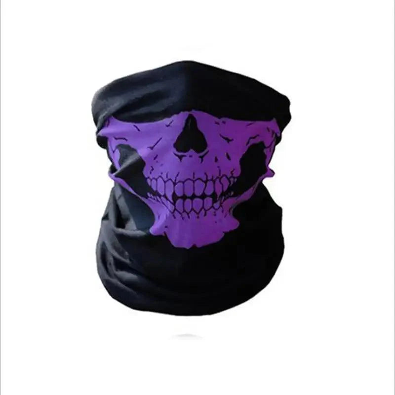 Top Quality Cycling Mask Headwear Halloween Skull Wrap Scarf Warm Washable Headband Breathable Running Bandana Outdoor Sports Equipment Stevvex