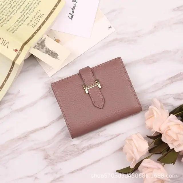 Genuine Leather Wallets, Coin Purses For Female Vintage Style Solid Colors Thin Clutch Phone Bag Wallet for Women and Girls Stevvex