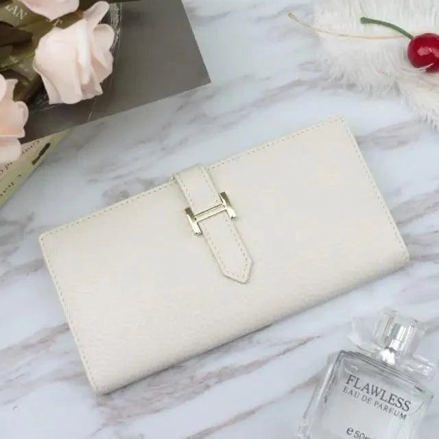 Genuine Leather Wallets, Coin Purses For Female Vintage Style Solid Colors Thin Clutch Phone Bag Wallet for Women and Girls Stevvex