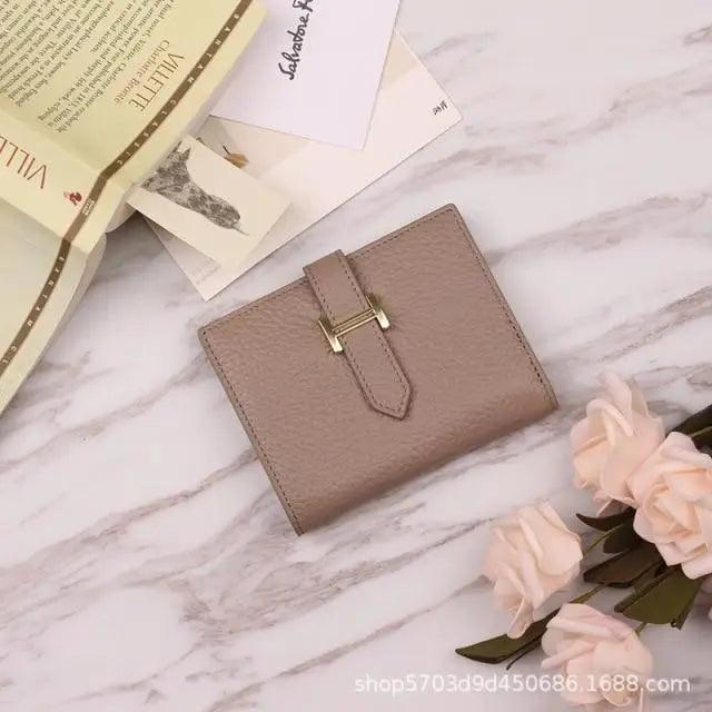 Genuine Leather Wallets, Coin Purses For Female Vintage Style Solid Colors Thin Clutch Phone Bag Wallet for Women and Girls Stevvex