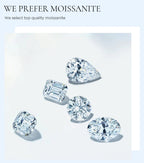 Moissanite 0.5-1ct Round Stud Earrings 925 Sterling Silver Wedding Jewelry BandsCo Straps