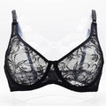 Plus Size Lace Bras For Women Underwired Bralette Womens Underwear Delicate Embroidery Lingerie Brassiere Stevvex