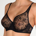 Plus Size Lace Bras For Women Underwired Bralette Womens Underwear Delicate Embroidery Lingerie Brassiere Stevvex