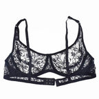 Plus Size Lace Bras For Women Underwired Bralette Womens Underwear Delicate Embroidery Lingerie Brassiere Stevvex