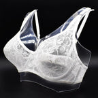 Plus Size Lace Bras For Women Underwired Bralette Womens Underwear Delicate Embroidery Lingerie Brassiere Stevvex