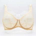 Plus Size Lace Bras For Women Underwired Bralette Womens Underwear Delicate Embroidery Lingerie Brassiere Stevvex