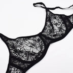 Plus Size Lace Bras For Women Underwired Bralette Womens Underwear Delicate Embroidery Lingerie Brassiere Stevvex