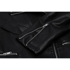 PU Faux Leather Jacket Women Loose Sashes Casual Biker Jackets Outwear Female Tops BF Style Black Leather Jacket Coat Stevvex