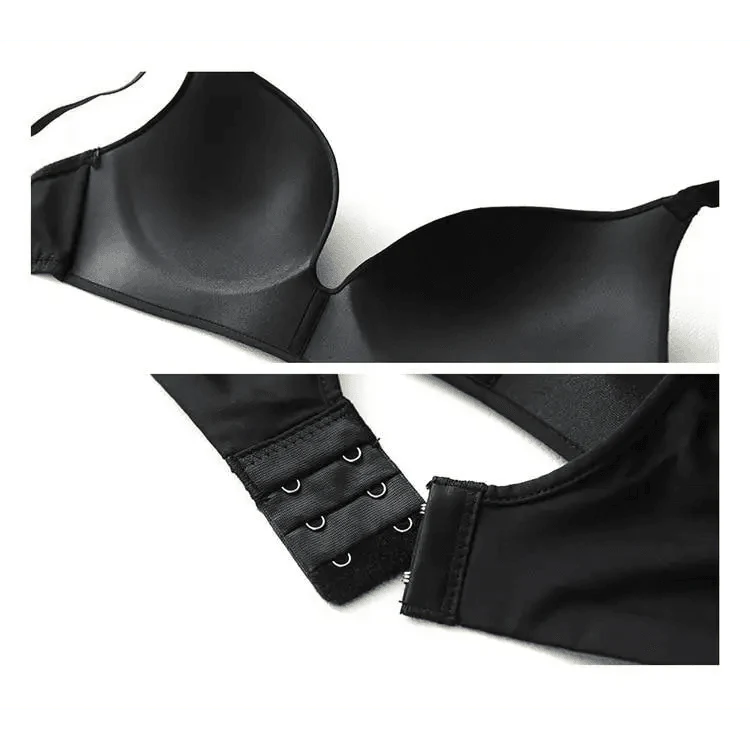 Seamless Bras for Women Push Up Bra No Wire Brassiere A B Cup Underwear Bra Three Quarters 3/4 Cup Thin Soft Stevvex