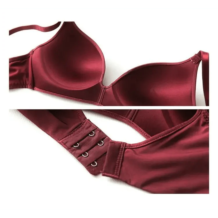 Seamless Bras for Women Push Up Bra No Wire Brassiere A B Cup Underwear Bra Three Quarters 3/4 Cup Thin Soft Sexy Stevvex