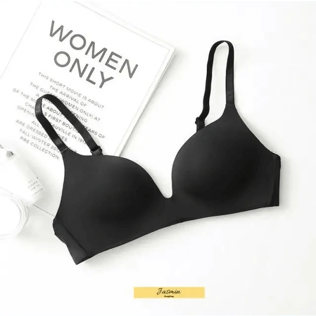 Seamless Bras for Women Push Up Bra No Wire Brassiere A B Cup Underwear Bra Three Quarters 3/4 Cup Thin Soft Sexy Stevvex