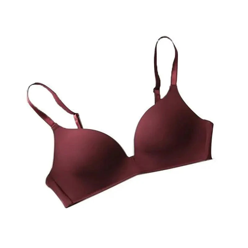 Seamless Bras for Women Push Up Bra No Wire Brassiere A B Cup Underwear Bra Three Quarters 3/4 Cup Thin Soft Stevvex