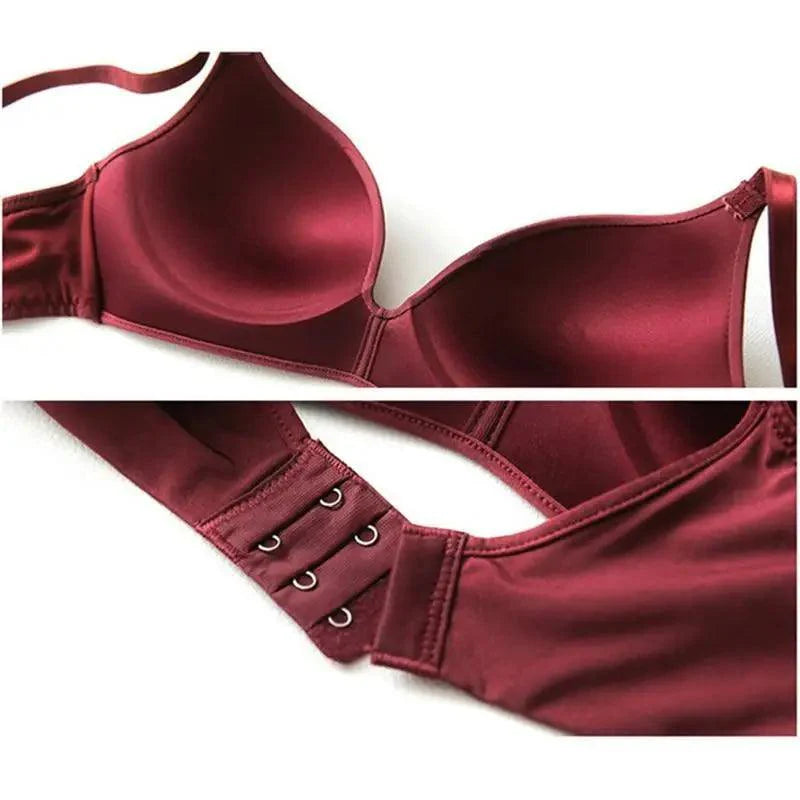 Seamless Bras for Women Push Up Bra No Wire Brassiere A B Cup Underwear Bra Three Quarters 3/4 Cup Thin Soft Stevvex