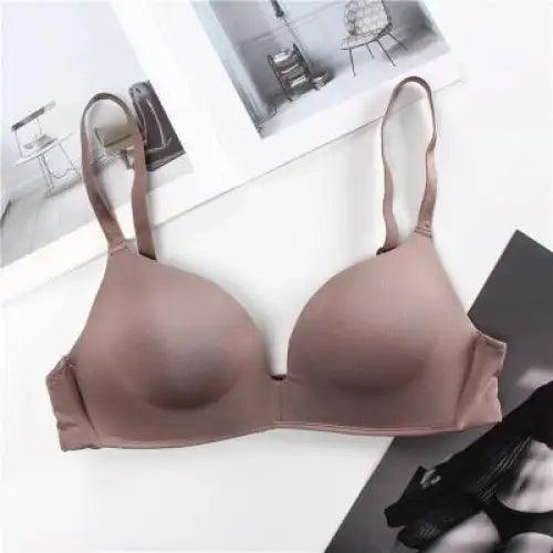Seamless Bras for Women Push Up Bra No Wire Brassiere A B Cup Underwear Bra Three Quarters 3/4 Cup Thin Soft Sexy Stevvex