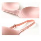 Seamless Bras for Women Push Up Bra No Wire Brassiere A B Cup Underwear Bra Three Quarters 3/4 Cup Thin Soft Stevvex