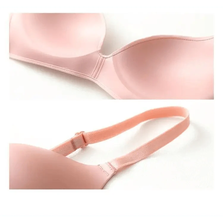 Seamless Bras for Women Push Up Bra No Wire Brassiere A B Cup Underwear Bra Three Quarters 3/4 Cup Thin Soft Sexy Stevvex