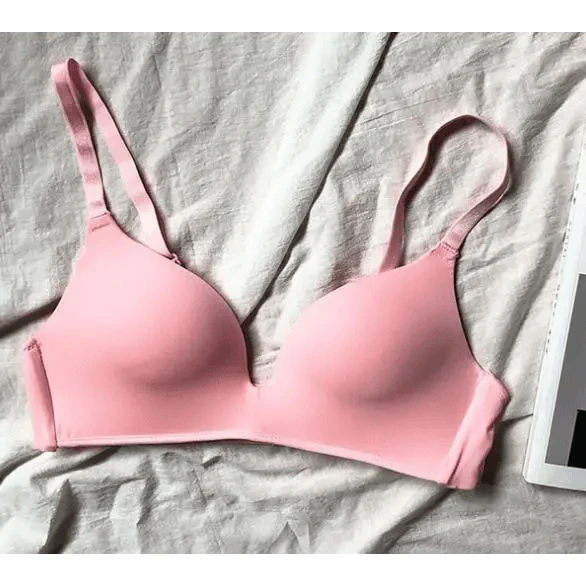 Seamless Bras for Women Push Up Bra No Wire Brassiere A B Cup Underwear Bra Three Quarters 3/4 Cup Thin Soft Stevvex