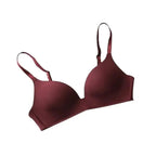 Seamless Bras for Women Push Up Bra No Wire Brassiere A B Cup Underwear Bra Three Quarters 3/4 Cup Thin Soft Sexy Stevvex