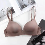 Seamless Bras for Women Push Up Bra No Wire Brassiere A B Cup Underwear Bra Three Quarters 3/4 Cup Thin Soft Stevvex