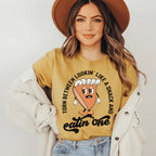 Torn Between Lookin' Like A Snack And Eating One Pumpkin Pie Tee Peachy Sunday