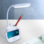 Touch Dimmable LED Desk Lamp 10W Wireless Charging/USB  Charging Table Light for Children Kids Reading Study Bedside Bedroom Decorative Table Lamp Cute Study Lamps for Bedroom Décor